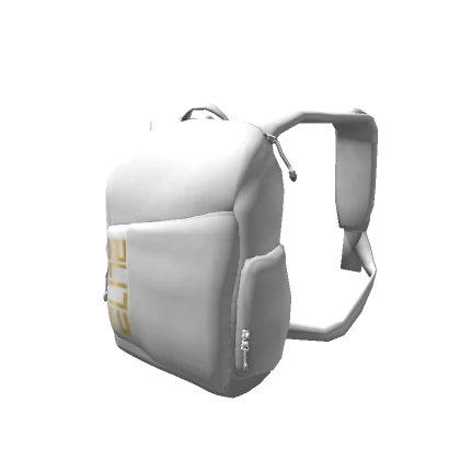 [1.0] ELITE WHITE AND GOLD ATHLETIC BACKPACK