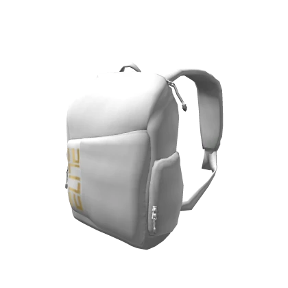 [3.0] ELITE WHITE AND GOLD ATHLETIC BACKPACK