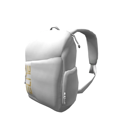 [4.0 BOY] ELITE WHITE AND GOLD ATHLETIC BACKPACK