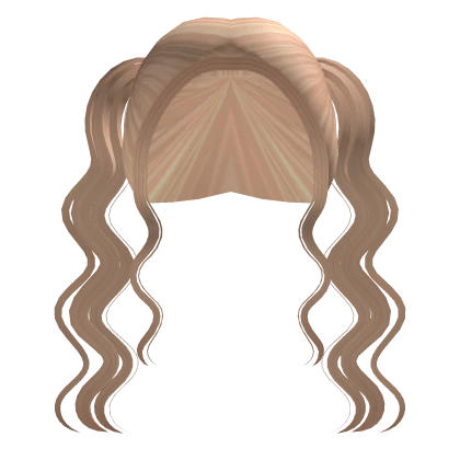 ୨୧  Cute blonde preppy wavy pigtails 
