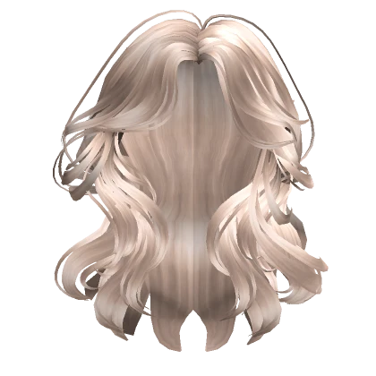 Wavy Curtain Bangs Hair Platinum Blonde 