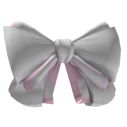 Cute White and Pink Hairbow