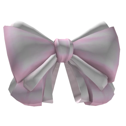 Cute Pink and White Hairbow