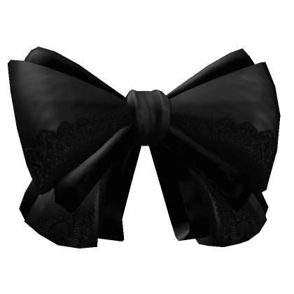 Cute Black Lace Hairbow