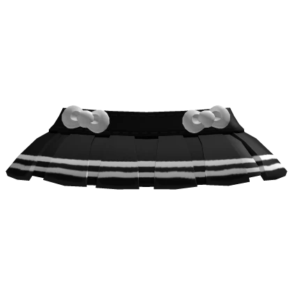 Black Striped Mini Skirt