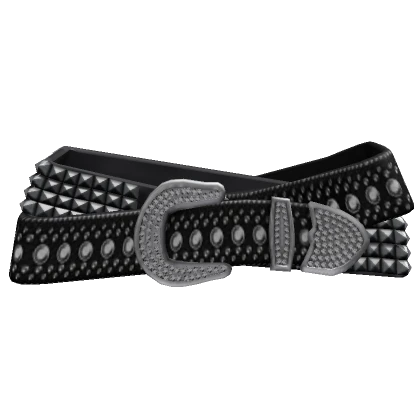 Black Y2K Double Belt