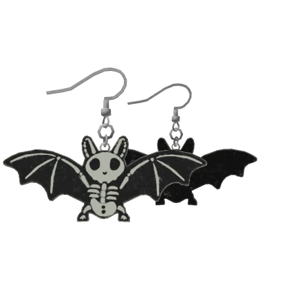 Spooky Neon Bat Earrings