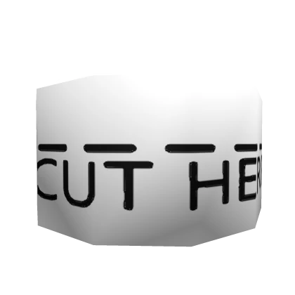 Cut here! Neck tattoo 1.0