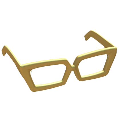 Yellow Oversized Cat Eye Glasses