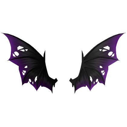 Ripped Demon Wings Violet