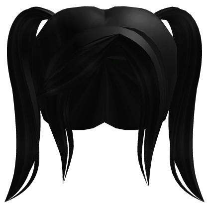 Cute Emo Pigtails Black
