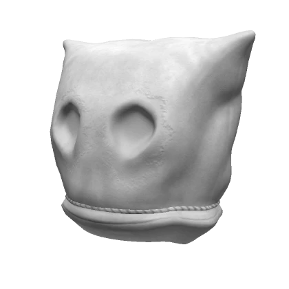 Sack Head (Pure White) [Halloween]