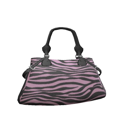 Y2K Diva Juicy Zebra Purse | Baby Pink