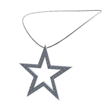 Y2K Fabulous McBling Star Necklace | Silver