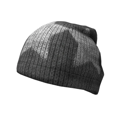 STAR KNIT BEANIE -- LIGHT GRAY