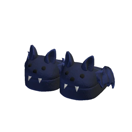 Bat Slippers Blue 3.0