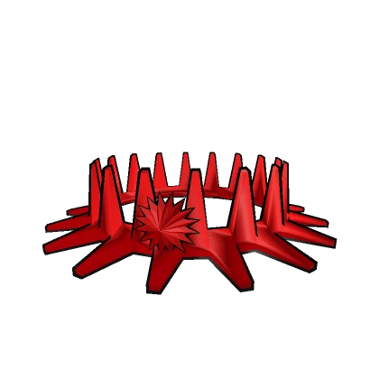 Spikey Red Star Crown