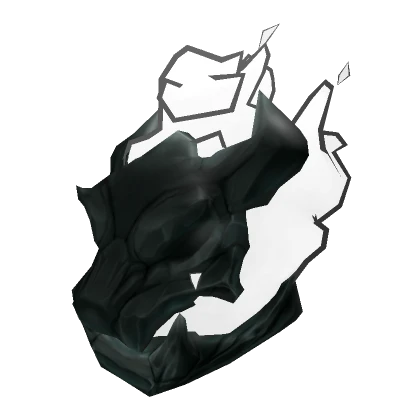 White Corrupted Flame God Head  v2