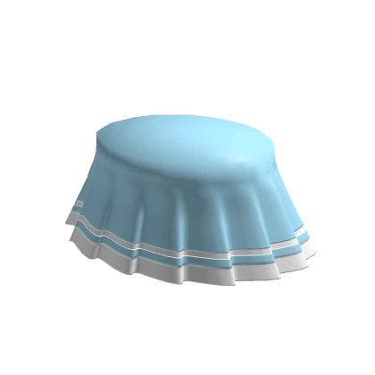 light blue mini skirt