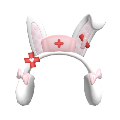 halloween nurse bunny earmuffs