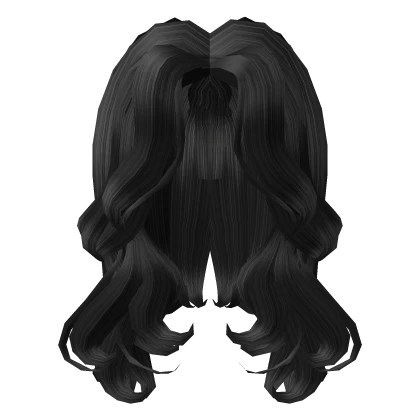 Lushious Voluminous Black Wavy Hair