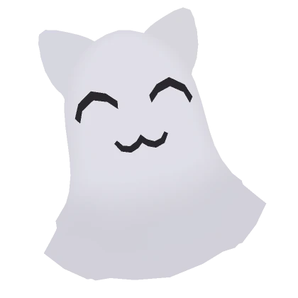 Cute Glowing Ghost Cat