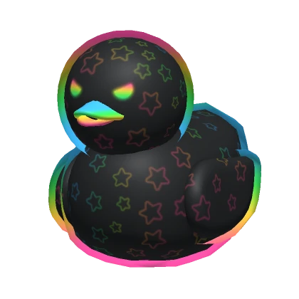 Rainbow Neon Star Duck | Catalog Avatar Creator