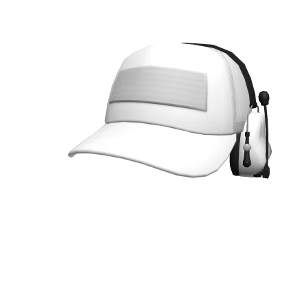 Tactical Cap & Headset -  Polar White
