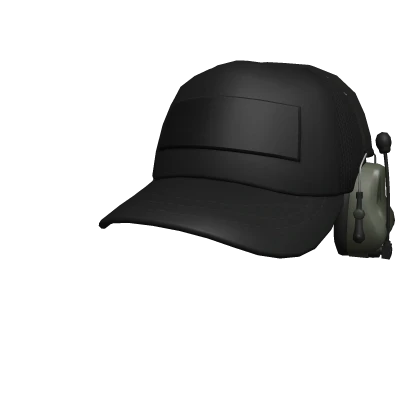 Tactical Cap & Headset -  Black & Jungle Green
