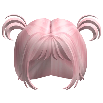 Cute Short Curly Pigtails Pink
