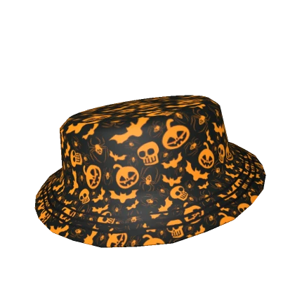 Cute Spooky Orange Bucket Hat