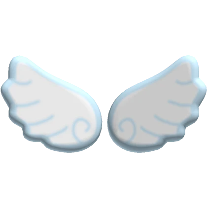 pastel blue angel cloud wings