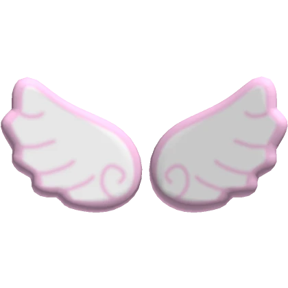 pastel pink angel cloud wings