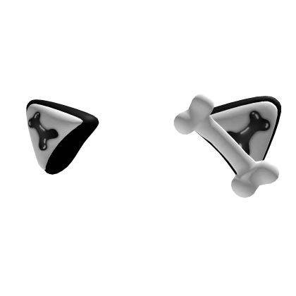bone cat ears black