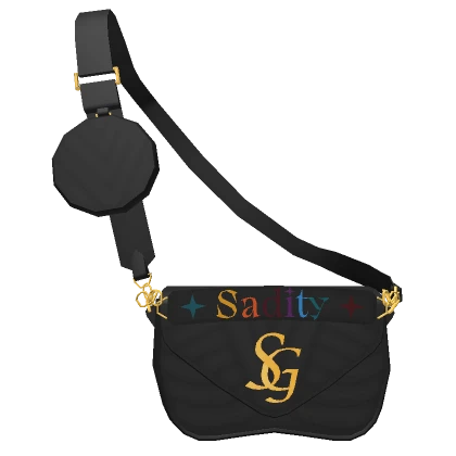 SG| Sadity Black New Wave Shoulder Bag