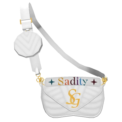 SG| Sadity White New Wave Shoulder Bag