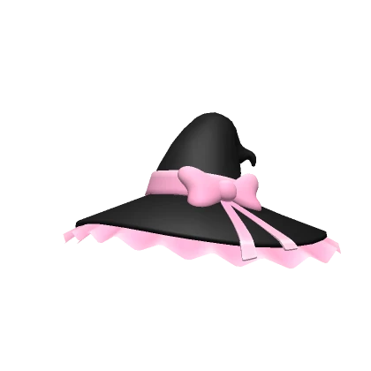 Halloween Witch Hat - Baby Pink