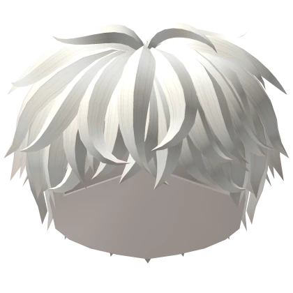 White Messy Hairstyle