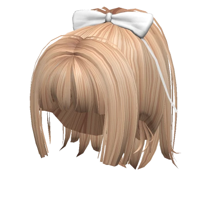 Super Cute Hime Cut Ponytail - Blonde