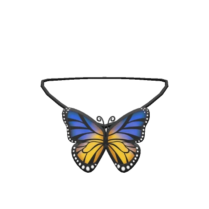 Blue Monarch Necklace