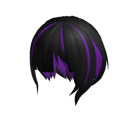 Black Purple Short Hair