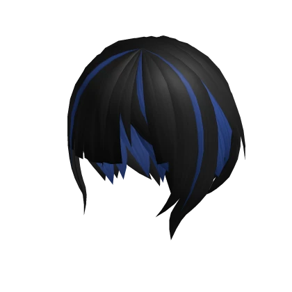 Black Blue Short Hair