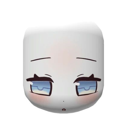 Kawaii Sleepy Face - Blue