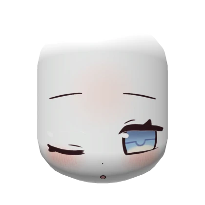Kawaii Sleepy Winking Face