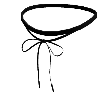 Black victorian ribbon bow choker 3.0