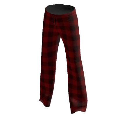 Red Flannel Plaid Pajama Pants