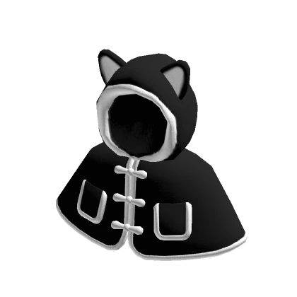 Cute Cat Cloak - Black