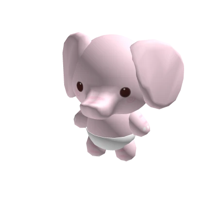 ♡ baby elephant plush pink