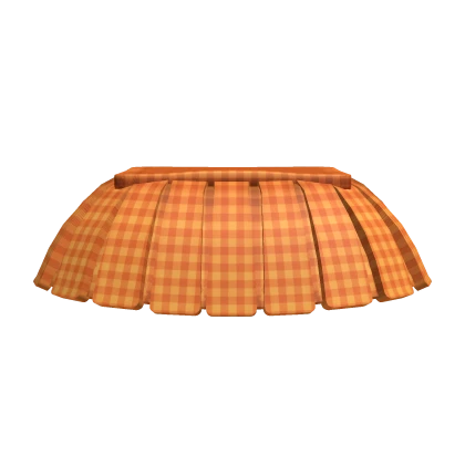 Mini Tennis Skirt Plaid - Orange