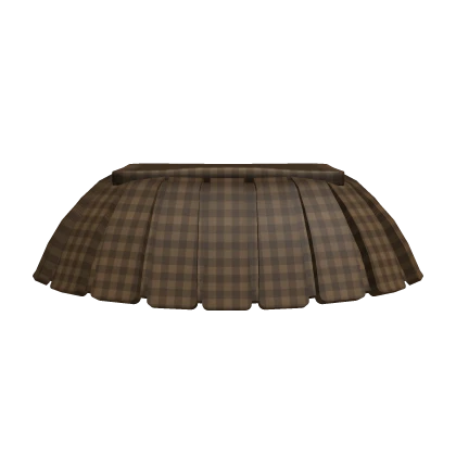 Mini Tennis Skirt Plaid - Brown